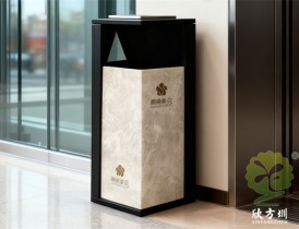 西藏仿大理石紋方形不銹鋼垃圾桶定制圣潔與堅(jiān)韌的融合